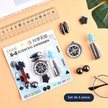 Set de experimente științifice cu magnet și busolă — jucărie educativă de fizică, învățare interactivă pentru copii 7–14 ani