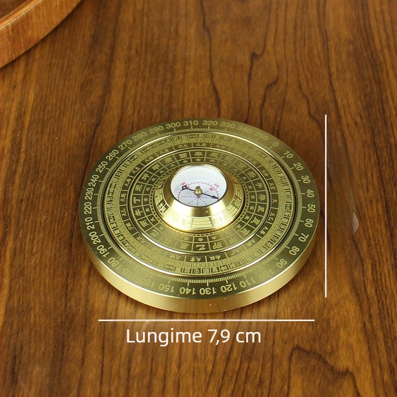 Ornament de gyroscop pentru deget din cupru, Tang Teng — material: cupru; categorie: gyroscop deget; construcție metalică