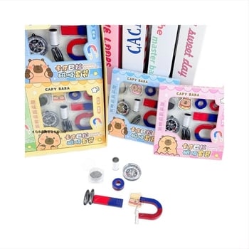 Set educațional cu magnet de direcție pentru fizică — magnet în formă de U pentru experimente, construcție metalică, potrivit pentru 7–14 ani