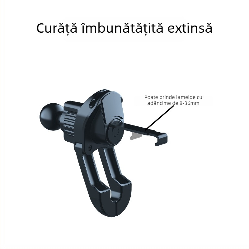 Suport universal pentru telefon în mașină pentru ventilația aerului, montaj snap-on, deschidere reglabilă, putere 5W, personalizare disponibilă