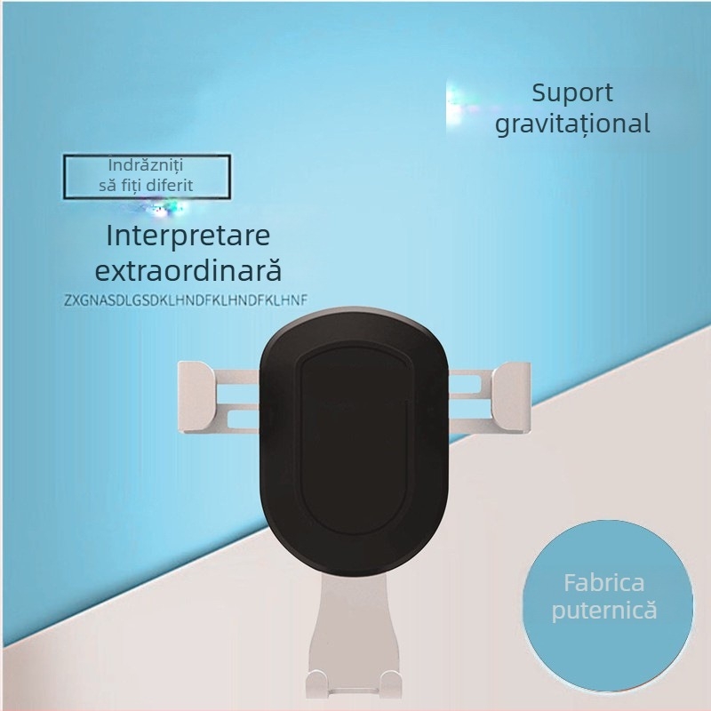 Suport universal pentru telefon auto din plastic, pentru ventilație și navigație