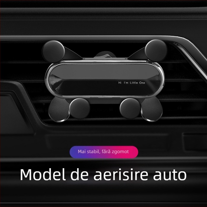 Suport auto pentru telefon cu montare pe ventilatie, rotire 360°, suport stabil pentru navigație