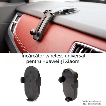 Suport auto pentru telefon cu cap universal de 17 mm, montaj pe bord prin adeziv, compatibil universal