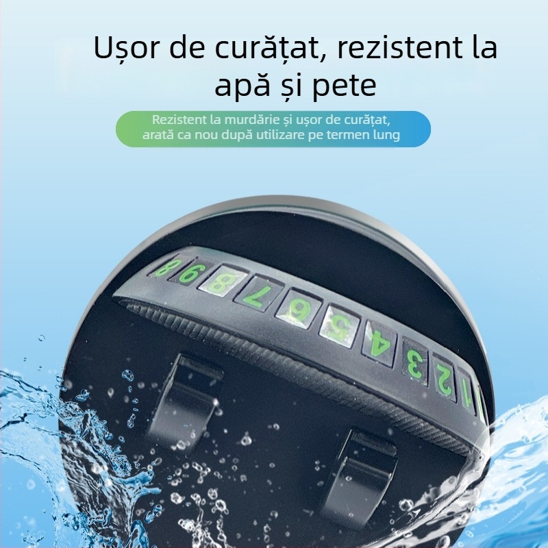 Suport pentru telefon pentru bordul mașinii cu iluminare nocturnă, rotire 360°, compatibil cu navigația, fixare universală, montaj cu adeziv