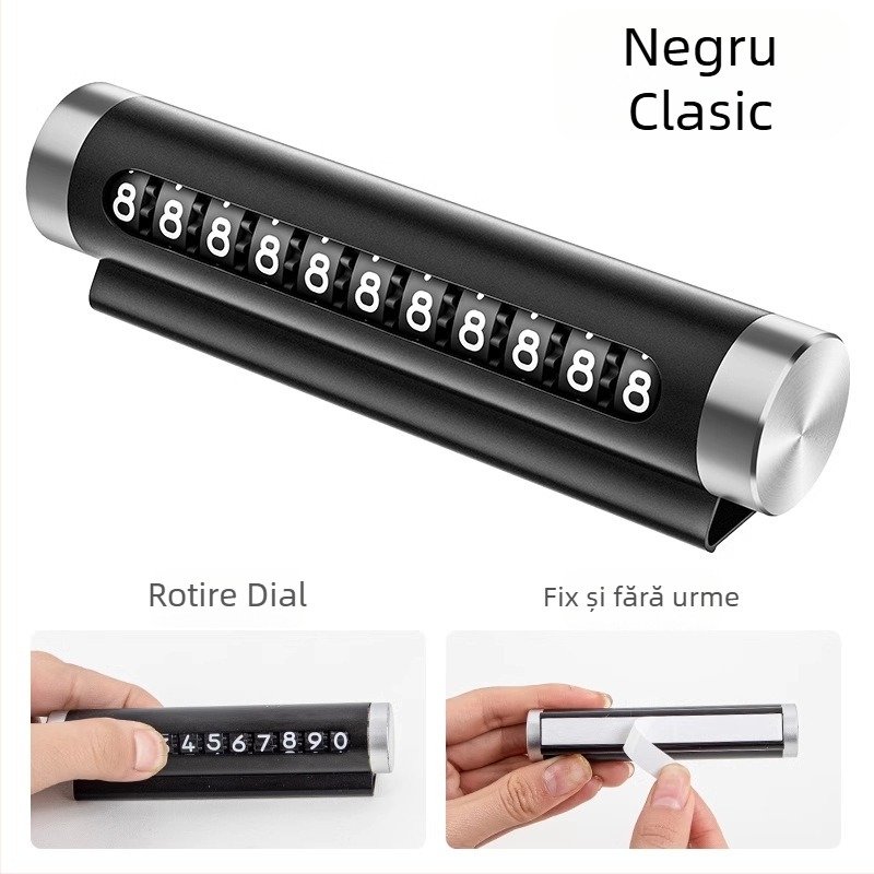 Unelte auto pentru spargere geam cu suport pentru număr de telefon și ciocan de parcare în siguranță — metal, model TCHMPAI-001, Brand Friendly