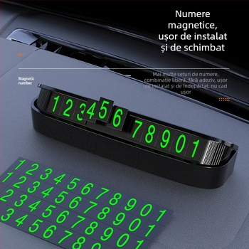 Placă temporară de parcare ascunsă, din plastic, model BS-1352, brand Hundred Trees, personalizabilă cu logo tipărit