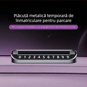 Placă număr parcare Xiaomi SU7 – metal, model Su7, placă de parcare temporară, accesoriu ascuns