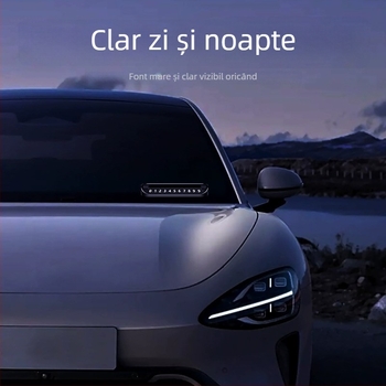 Placă număr parcare Xiaomi SU7 – metal, model Su7, placă de parcare temporară, accesoriu ascuns