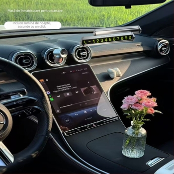 Placă de înmatriculare auto din aliaj de aluminiu, luminoasă, model Y08, marcă This is spring