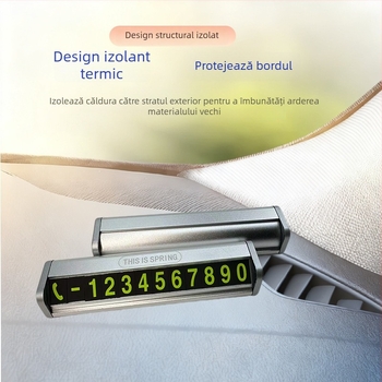 Placă de înmatriculare auto din aliaj de aluminiu, luminoasă, model Y08, marcă This is spring