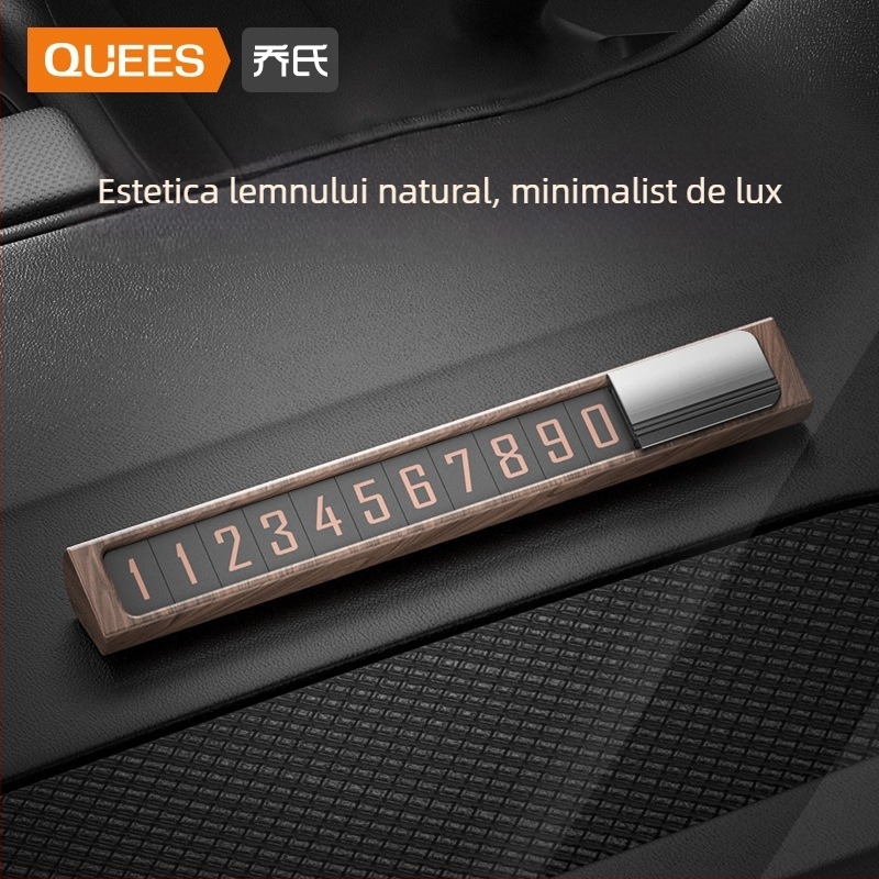 Semn de parcare din lemn de nuc, Joe's, tip ascuns