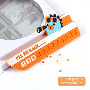 Semn plat pentru parcare, semn STOP desen animat, material PVC moale, model YF0822, imprimare logo disponibil