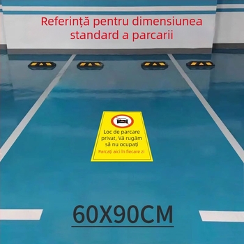 Etichetă de podea pentru parcare privată — avertisment luminos reflectorizant Nu parcați plastic model 985