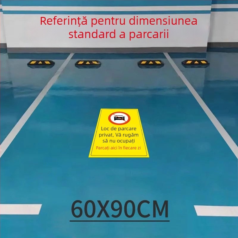 Etichetă de podea pentru parcare privată — avertisment luminos reflectorizant Nu parcați plastic model 985