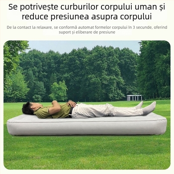 Pat de aer pentru camping — brand Hongze, suprafață din poliester pongee cu TPU, greutate 2000 g, sarcină maximă 400 kg