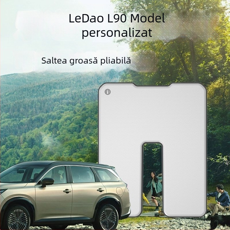 Ledao L60/L90 saltea auto gonflabilă cu textură Brushed pentru călătorii cu mașina și camping, covoraș pentru odihnă în autovehicul, utilizare în aer liber