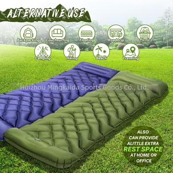 Saltea gonflabilă de exterior pentru camping, țesătură TPU compozit, capacitate 1-2 persoane, greutate netă 1,18 kg, umflare cu pompă de pedală, model mkd-1099