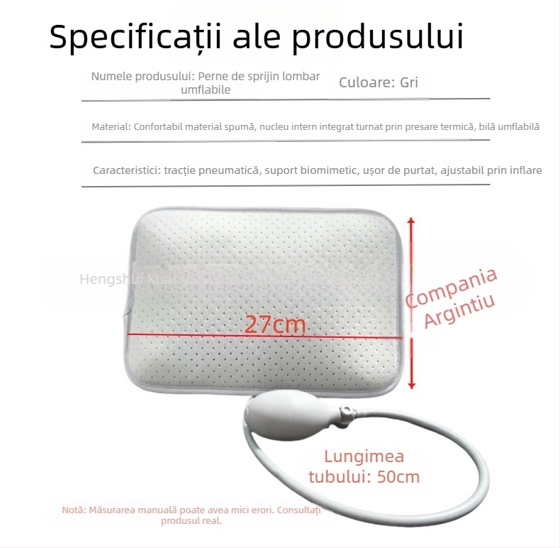 Protecție pentru talie cu plăcuță de tracțiune pneumatică detașabilă, suport lombar din spumă respirabil pentru adulți – potrivit pentru alergare, fitness și ciclism