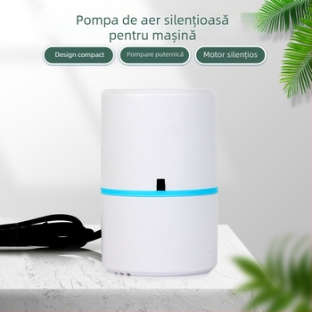 Pompa de aer USB pentru saltele gonflabile și perne de camping – utilizare în exterior, mai mult de două cilindri, 220W, lumină de avertizare, afișaj tip indicator