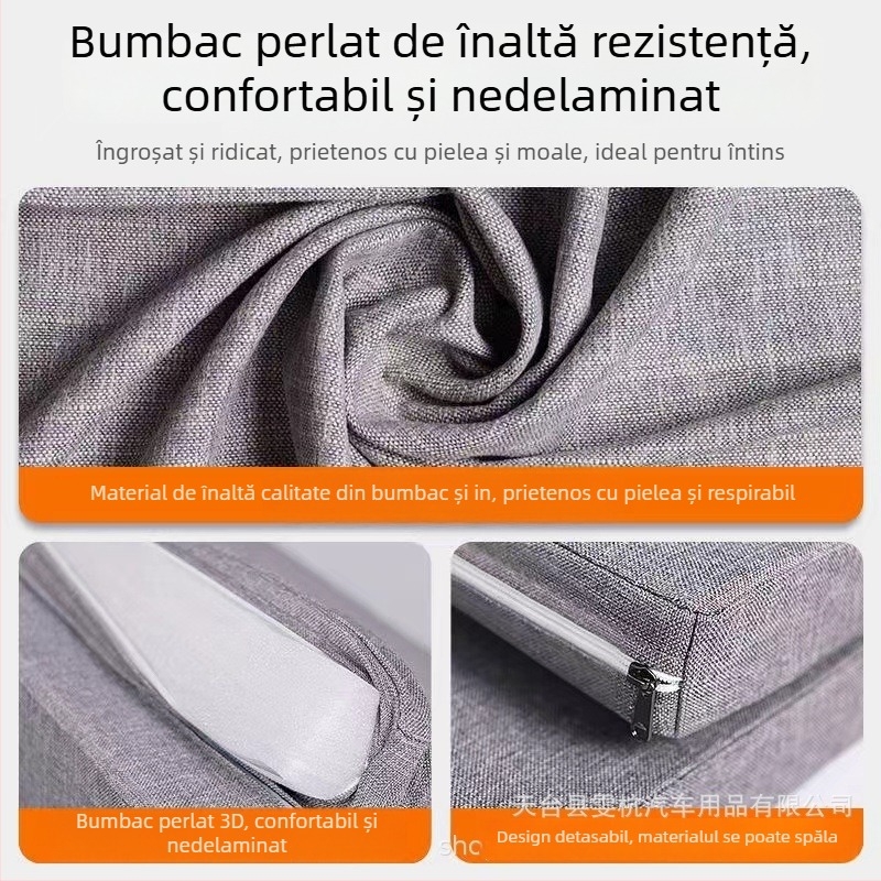 Saltea pliabilă pentru mașină – material catifelat (flocking), nu necesită umflare, pentru utilizare în autoturism, compatibilitate generală, sarcină maximă 200