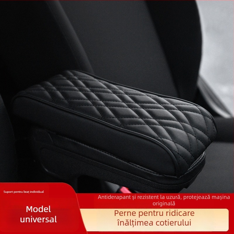 Padă din piele pentru suportul de braț al consolei centrale a mașinii — model universal, prelucrare personalizabilă, 0,15 kg, Guangzhou Xizhu Auto Supplies