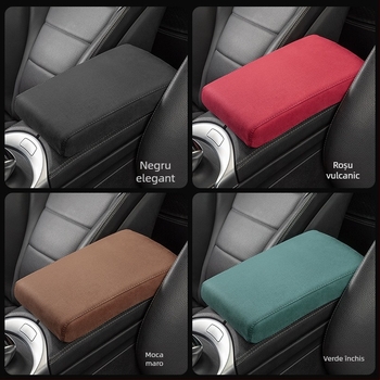 Pernă pentru cotiera auto — Piele, Potrivire universală, Personalizabil, Brand privat licențiat