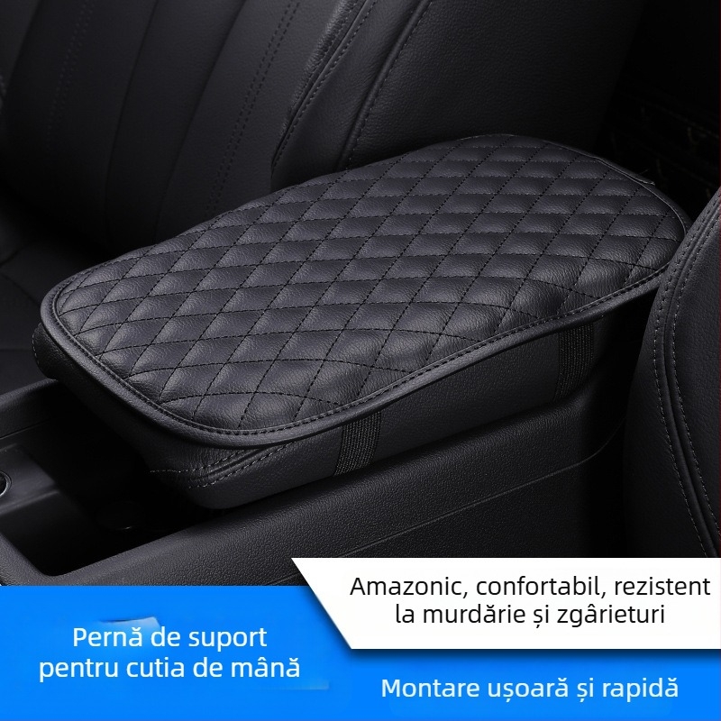 Husă pentru cotiera centrală a mașinii din piele PU – universală, anti-derapare