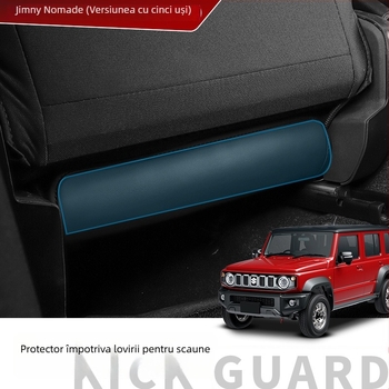 Protecție pentru spatele scaunului Suzuki Jimny Nomade 2019-2025, cinci uși — PVC ecologic cu umplutură din piele sintetică