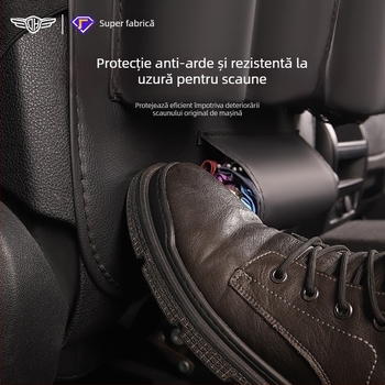 Sac de depozitare pentru spatele scaunului auto, din piele, multifuncțional, personalizabil, cu imprimare a logo-ului