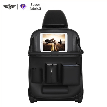 Sac de depozitare pentru spatele scaunului auto, din piele, multifuncțional, personalizabil, cu imprimare a logo-ului