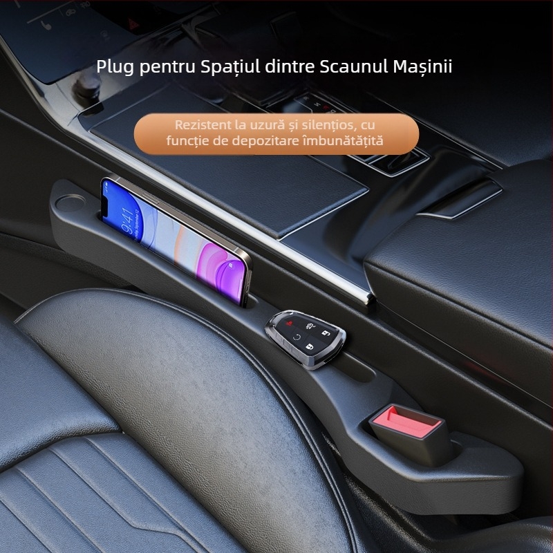 Cutie de depozitare pentru spațiul dintre scaunele auto – material EVA, impermeabil, izolație, durabil, cu mâner