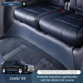 Pad din piele pentru protecția interiorului sub scaunele Zeekr 9X cu trei rânduri – anti-zgârieturi și anti-lovire cu piciorul