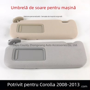 oglindă cosmetică pentru parasolar Corolla 07-13, montaj Snap-on, Kentai, design simplu, greutate 0.35 kg