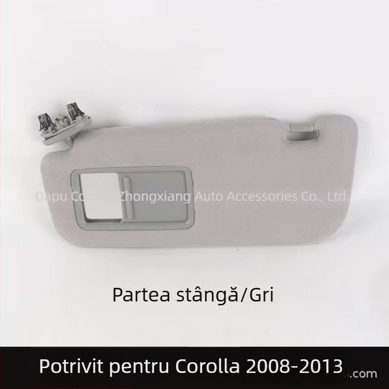 oglindă cosmetică pentru parasolar Corolla 07-13, montaj Snap-on, Kentai, design simplu, greutate 0.35 kg