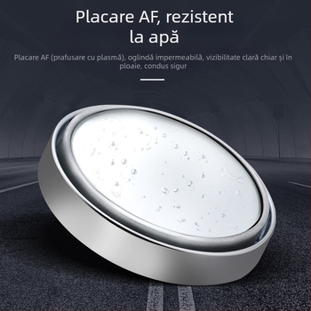 Oglindă retrovizoare auto cu unghi larg, rotire la 360°, oglindă pentru unghiuri moarte (ambalare într-un singur pachet)