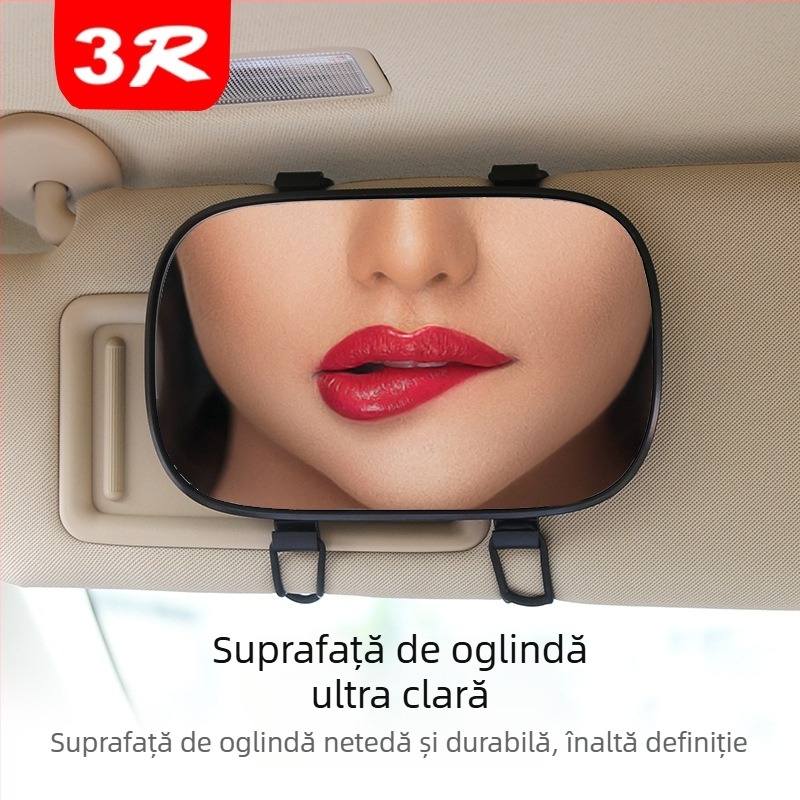 Oglindă de machiaj pentru parasolar auto – oglindă decorativă interioară, marcă 3R