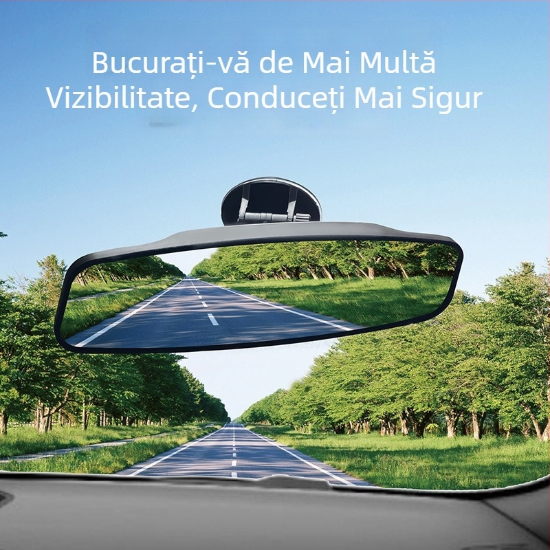 Oglindă retrovizoare interioară cu unghi larg, fixare cu ventuză pentru triciclu de antrenament, oglindă auxiliară pentru mers înapoi, oglindă HD pentru unghiuri moarte