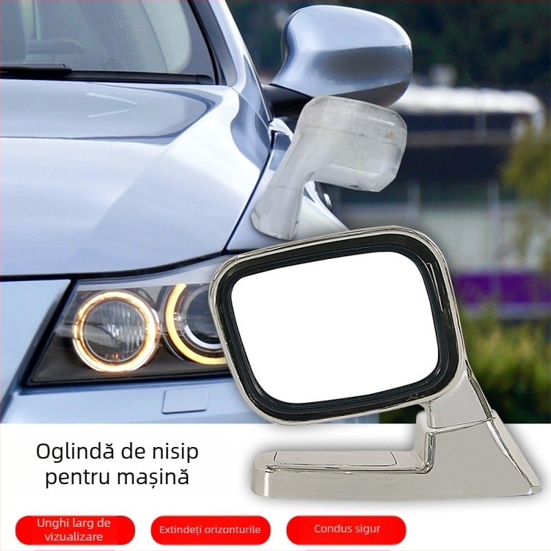 Car Blessing Oglindă retrovizoare auto - universală, câmp vizual mare, oglindă auxiliară multifuncțională pentru mers înapoi și unghiuri moarte, carcasă din plastic