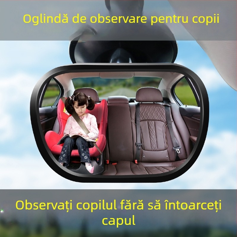 Oglindă de observaţie pentru bebeluși în mașină, oglindă retrovizoare pentru scaunul de siguranță al copilului