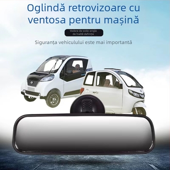 Oglindă retrovizoare cu ventuză pentru autoturism închis, potrivită pentru tricicluri și vehicule electrice
