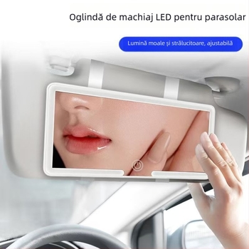 Oglindă de machiaj HD cu LED cu trei culori, montaj snap-on, compatibil universal, greutate 220 g