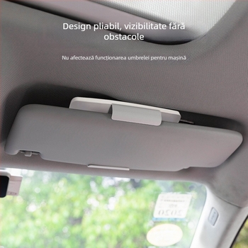 Oglindă cosmetic LED pentru mașină - montaj snap-on - compatibil universal - stil simplu