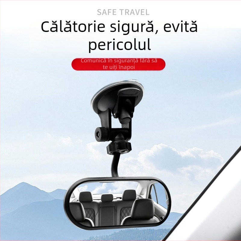 Oglindă retrovizoare auto cu câmp vizual mare, oglindă auxiliară pentru bebeluși în mașină, oglindă ultra clară cu unghi de 360°. Brand: Tie feng