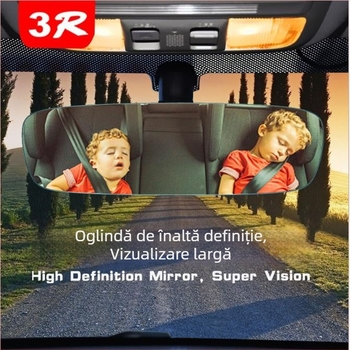 3R oglindă retrovizoare pentru mașină, fără ramă, cu câmp vizual mărit