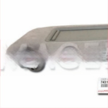 Parasolar cu oglindă HD pentru Toyota Land Cruiser J12 RH (02-09) – montaj snap-on, imprimare logo