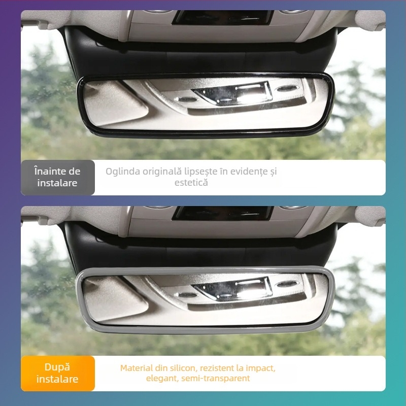 Capac ramă oglindă retrovizoare din silicon, universal BYD, prindere snap-on, 20 g