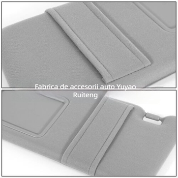 Paravan de soare auto cu lumini (oglindă HD pentru make-up) – montaj Snap-on, imprimare logo, etichetă privată licențiată, design simplu