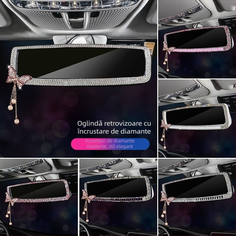 Rui Jian oglindă retrovizoare pentru mașină — montaj Snap-on, compatibil universal, stil minimalist.