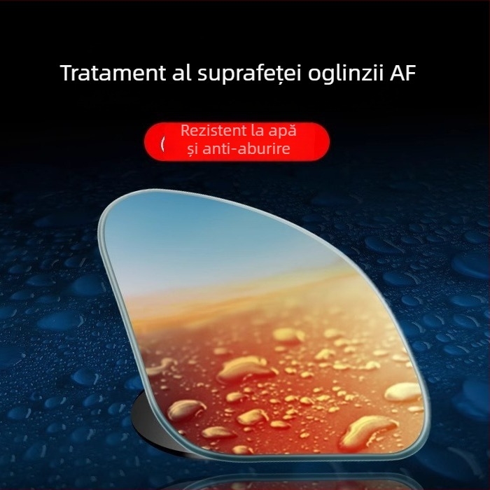 Accesoriu oglindă retrovizor auto, oglindă rotundă pentru unghiuri oarbe, 360° unghi larg, HD