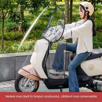 Husă pentru parbrizul frontal al vehiculului electric – impermeabilă, transparentă, pentru toate anotimpurile, universală
